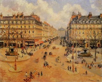 1898 Pintura - Avenue de l Opera sol de la mañana 1898 Camille Pissarro parisino